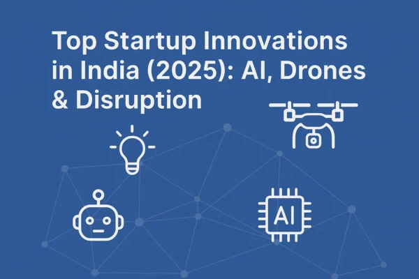 Top Startup Innovations in India (2025): AI, Drones & Disruption Startup & Innovation